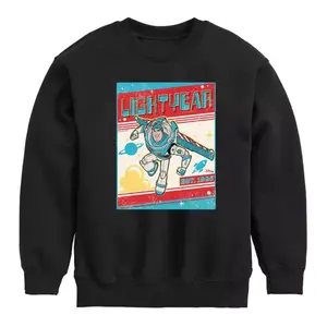 Флисовая толстовка для мальчиков 8-20 лет «История игрушек» с Баззом Лайтером Disney / Pixar, черный