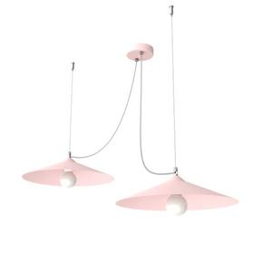 Подвесной светильник Lumicom Colombo, 40x40x40 см, розовый