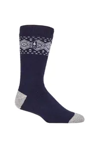 1 пара носков в полоску, с рисунком и узором 1.6 TOG Lite SOCKSHOP Heat Holders, синий