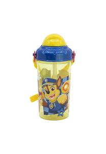Детская бутылка для воды Paw Patrol 465 мл с соломинкой и ремешком Spin Master, разноцветная 18x8,9x8 см