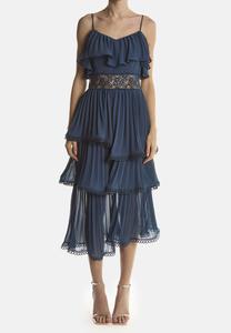 Платье True Decadence Day dress, Petrol Blue/Dark Blue