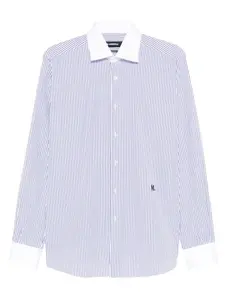 Рубашка в полоску современного кроя Karl Lagerfeld, белый