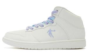 Кроссовки QIAODAN Skateboarding Shoes Women's High-top Ivory, белый