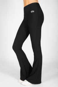 Женские расклешенные леггинсы в рубчик Pineapple, черный