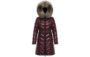 Пальто-парка женское бордовый Moncler
