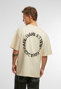 Футболка с принтом Karl Kani, бежевый