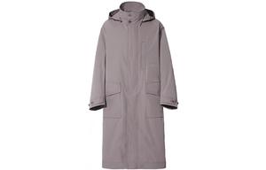 UNIQLO Длинное пальто с капюшоном оверсайз, Smoke Gray