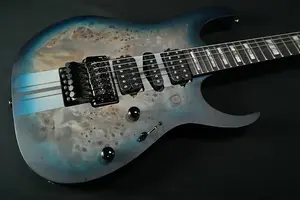 Идеальное состояние Ibanez RG Premium 6-струнная электрогитара - Cosmic Blue Starburst Flat - 423