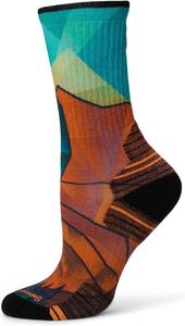 Носки Smartwool Hike Targeted Cushion Mountain Prism Print Crew Socks, цвет Orange Rust