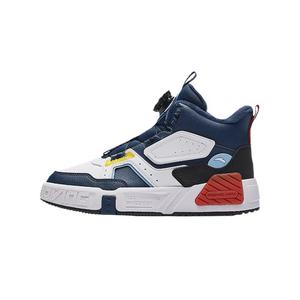 Antakids Детские хлопковые кроссовки Anta White/Dark Shadow Blue/Shower Blue для подростков