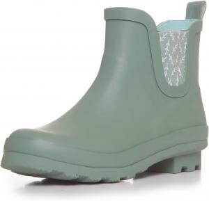 Женские резиновые дождевые сапоги Laura Ashley средней высоты до щиколотки, легкие водонепроницаемые ботинки для женщин, Green