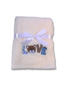 Детское одеяло Фрейя 80 х 110 см белого цвета Cangaroo