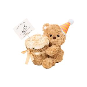 Плюшевая кукла Hugging Flower Bear высотой 35 см AOLETU