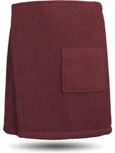 Normani Мужская банная килт из органического хлопка Мерсин, цвет Бургундия