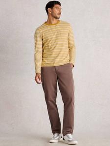 Accleton хлопковая рубашка Regular Fit в полоску White Stuff, Yellow/Multi