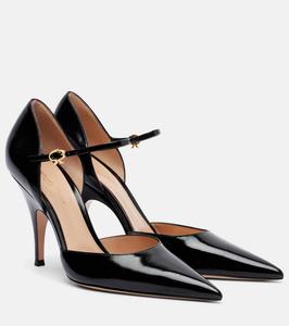 Туфли-лодочки Nuit 95 из лаковой кожи Gianvito Rossi, Black