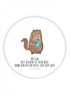 Mr. & Mrs. Panda Магнит на холодильник в виде кошки с надписью белого цвета