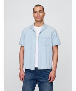 (U) Свободная джинсовая рубашка