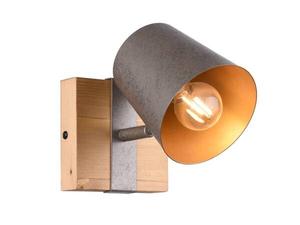 Настенный прожектор MeineWunschleuchte Holz Mini LED Spot dimmbar цвет gold/silber/grau/silbergrau/holz