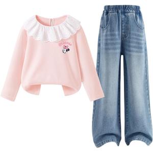 Детская повседневная спортивная одежда Disney, светло-голубой