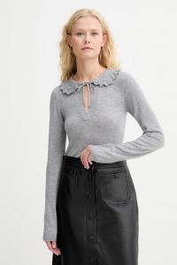 Шерстяной свитер LIVO Munthe, серый