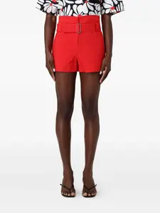 Шорты с поясом и строгим кроем Msgm, оранжевый