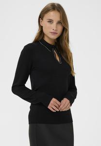 Поло Kaffe KAjada Polo Pullover NO, Black Deep/Mottled Black