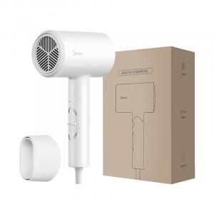 Фен 1800W для домашнего использования портативный складной, высокая мощность и сильный воздушный поток, для общежития FZ201 Midea, белый