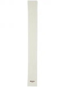 Шарф крупной вязки с вышитым логотипом JIMMY CHOO, белый