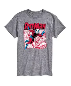 Мужская футболка с коротким рукавом Marvel "Ant-Man" в комиксовом стиле AIRWAVES, серый