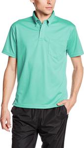 Футболка-поло Glimmer 00331-ABP с коротким рукавом, плотность ткани 4,4 унции, на пуговицах, с карманом, мятно-зеленый