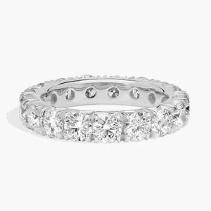 Кольцо «Вечность» с французским паве из белого золота 14 карат (3 карата Tw. - HI / SI1-SI2) Blue Nile