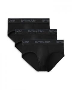 Second Skin Essentials Трусы, упаковка 3 шт. Tommy John, черный