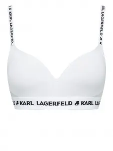 Бюстгальтер с логотипом KARL LAGERFELD, белый