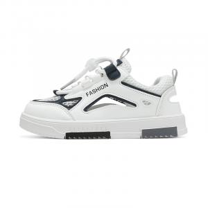 Дышащие устойчивые к истиранию нескользящие низкие повседневные детские кроссовки Kids' SHIBU, белый/синий