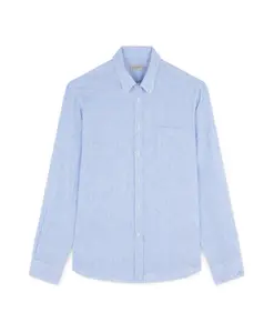 Рубашка из льняной ткани сирсакер Riviera Hello Capri Paul & Shark, синий