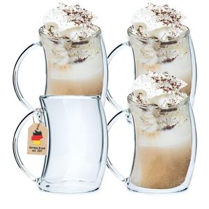 Чайные стаканы 200 мл (набор из 4 штук) Intirilife, прозрачный