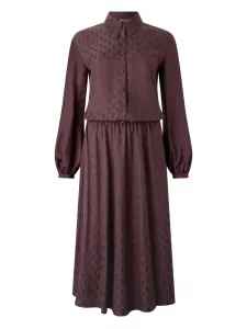 Шелковое платье-рубашка Roberto Cavalli, фиолетовый