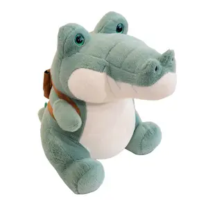 Плюшевая игрушка милый крокодил высота 21cm/30cm/45cm/75cm YUEZHILIAN, синий