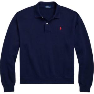 Поло с вышитым логотипом Polo Ralph Lauren, синий