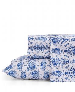 Комплект постельного белья с принтом, 4 предмета, размер Twin (односпальный) ELLE Décor, Flourish