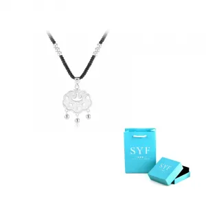 SHANGYINFU 999 Silver Alloy Колье для женщин