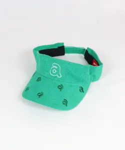 Вышитый махровый солнцезащитный козырек Archivio, цвет Green(050)