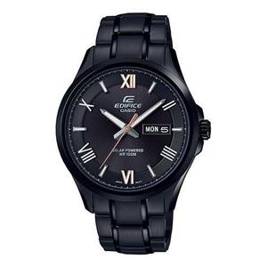 Часы CASIO EDIFICE Quartz Solar Powered Mens Black Analog/Digital Combo, черный