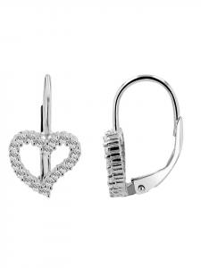 Adeliás Женский кулон - Сердце. Кулон в форме сердца из серебра 925 пробы