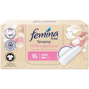 Мини-тампоны гигиенические, 16 шт./1 уп. Femina Pure