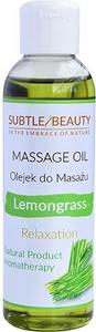 Тонкая красота, натуральное массажное масло лемонграсса - расслабляющее, Subtle Beauty