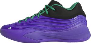 Баскетбольные кроссовки Adidas Dame X для мужчин и женщин, черный/зеленый/фиолетовый