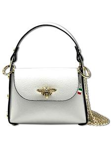 Наплечная сумка Florence Umhängetasche Leder weiß ca. 19cm