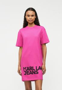 Платье Karl Lagerfeld Jeans LOGO TEE DRESS, Very Berry/Pink